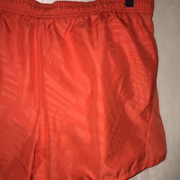 Adidas Women's Athletic Elastic Waist Orange White Running Shorts Size L - Picture 4 of 8